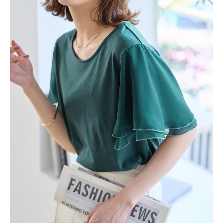 袖シフォンゆるＴシャツ | Viola e Viola | 詳細画像17 