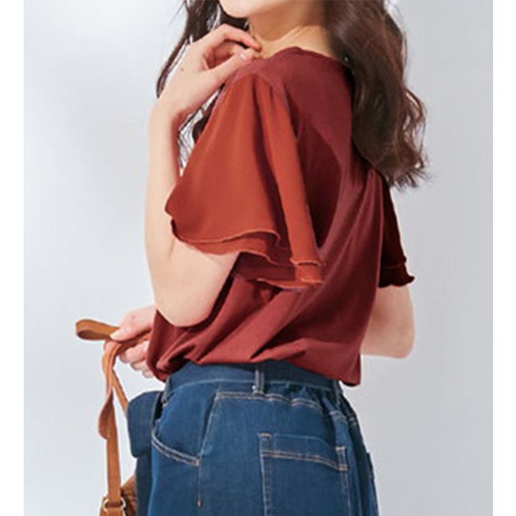 レンガ | 袖シフォンゆるＴシャツ | Viola e Viola