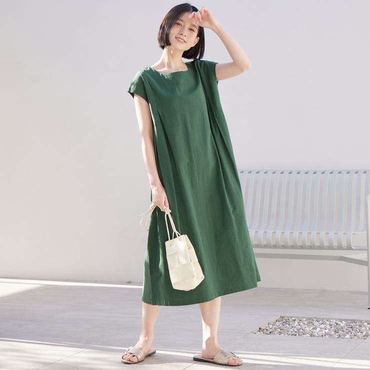 綿１００％タック使いワンピース | Viola e Viola | 詳細画像11 