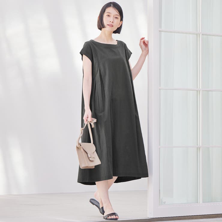 綿100％タック使いワンピース[品番：ATTW0007156]｜Viola e Viola