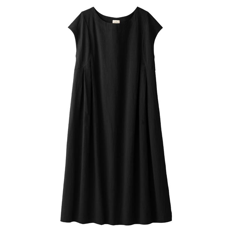 ブラック | 綿１００％タック使いワンピース | Viola e Viola