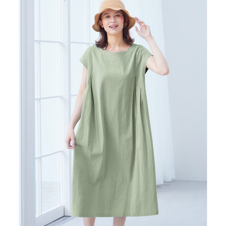 ミント | 綿１００％タック使いワンピース | Viola e Viola