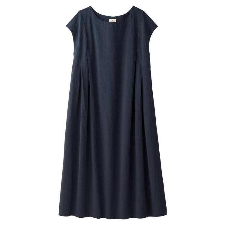 ネイビー | 綿１００％タック使いワンピース | Viola e Viola