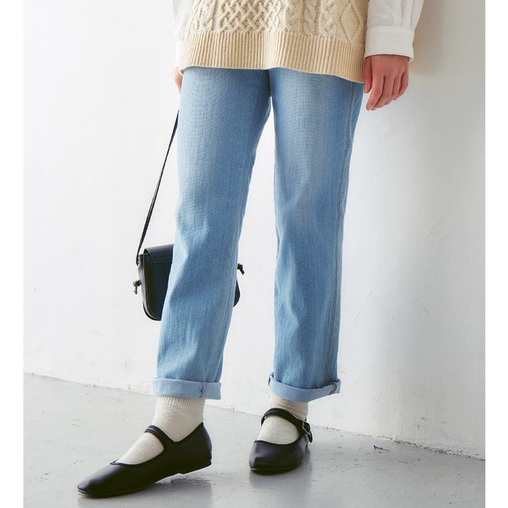 ヴィンテージブリーチ | 楽ちんゆったり裏起毛デニムレギンスパンツ | Viola e Viola