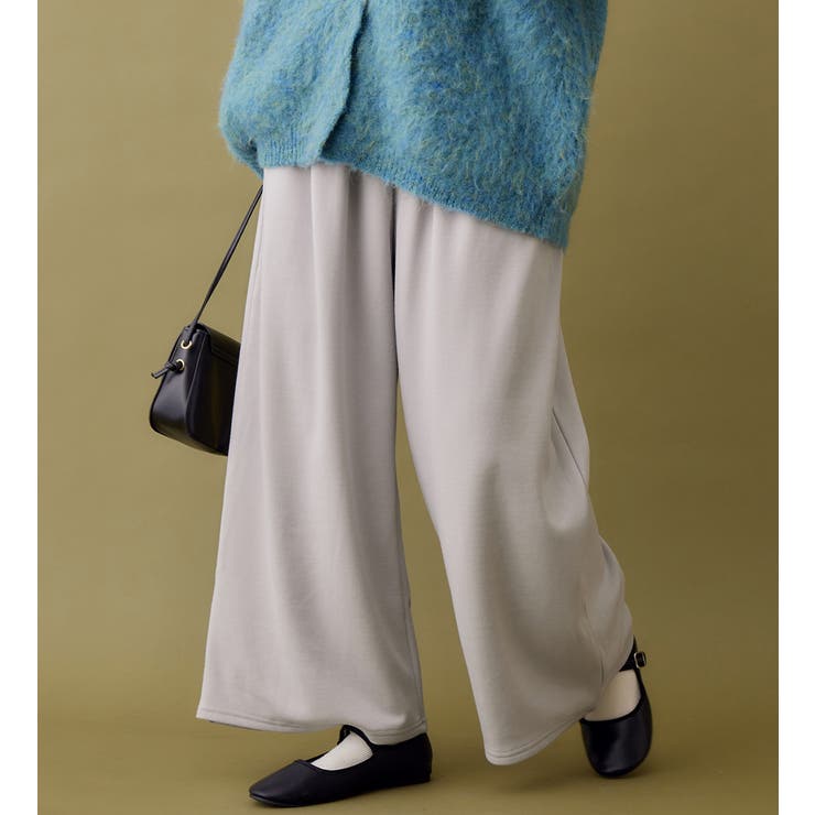ライトグレー | 裏ファー美脚ワイドパンツ | Viola e Viola