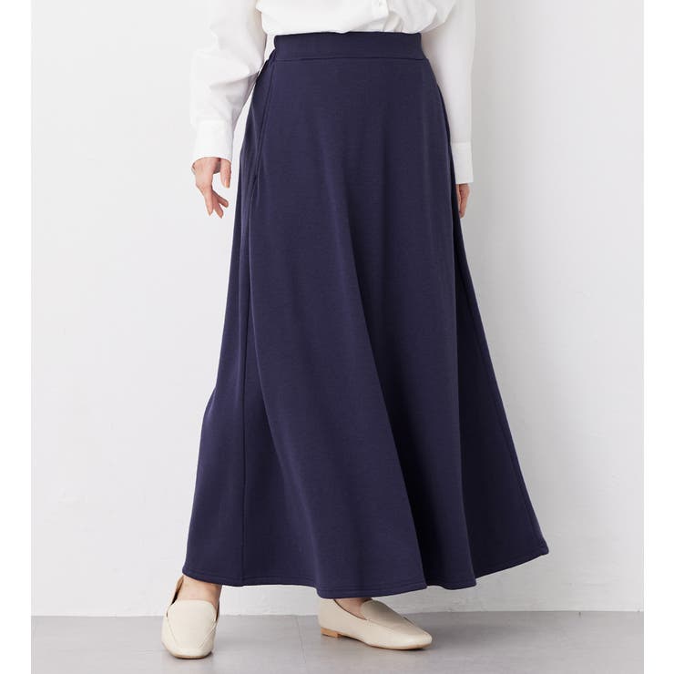 グレイパープル | 裏ファーフレアーマキシスカート | Viola e Viola