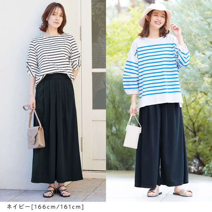 楽ちんきれい美脚ワイドパンツ | Viola e Viola | 詳細画像14 