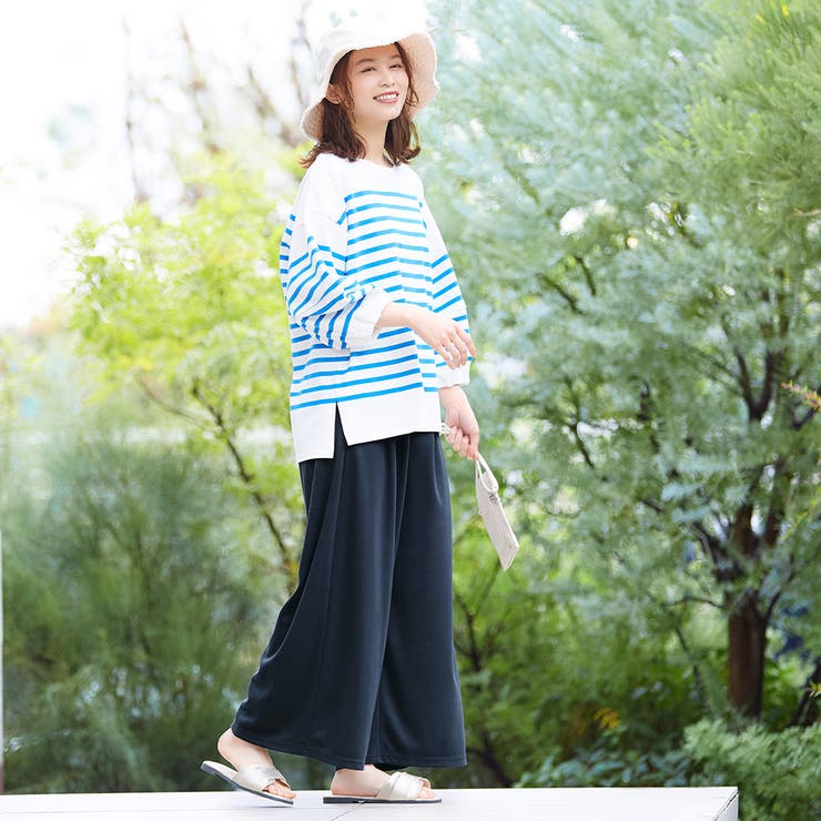 楽ちんきれい美脚ワイドパンツ | Viola e Viola | 詳細画像24 