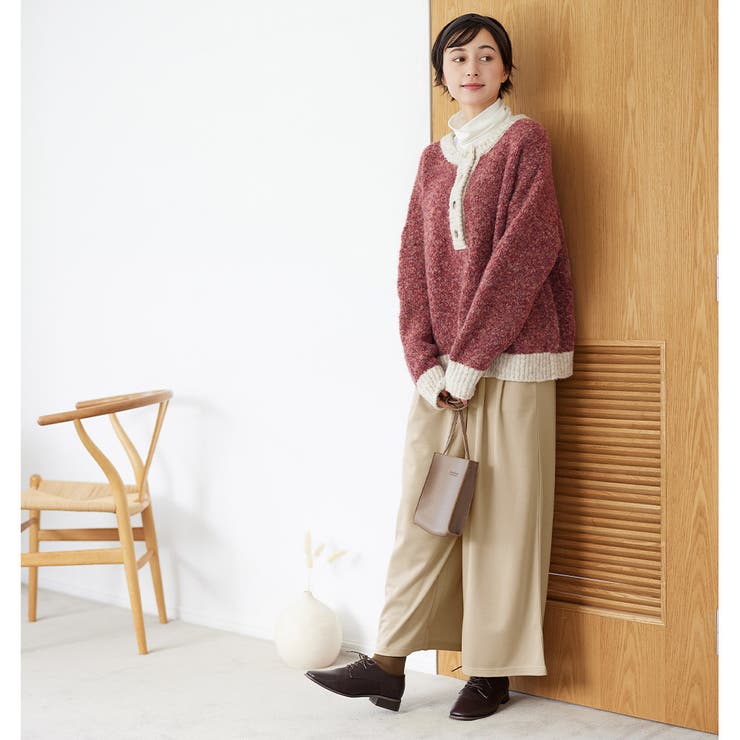 楽ちんきれい美脚ワイドパンツ | Viola e Viola | 詳細画像29 