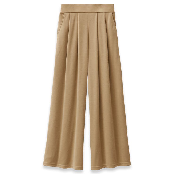 ベージュ | 楽ちんきれい美脚ワイドパンツ | Viola e Viola