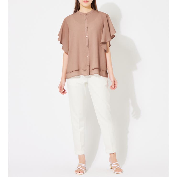 楊柳シフォンバンドカラーブラウス | alotta | 詳細画像31 