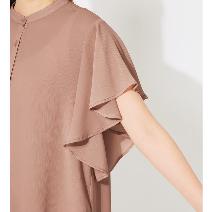 楊柳シフォンバンドカラーブラウス | alotta | 詳細画像33 