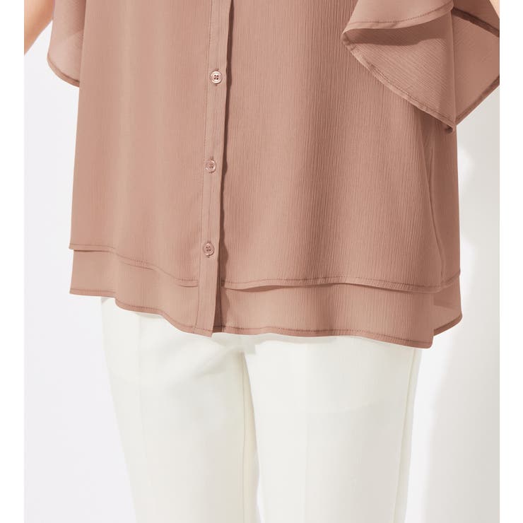 楊柳シフォンバンドカラーブラウス | alotta | 詳細画像34 