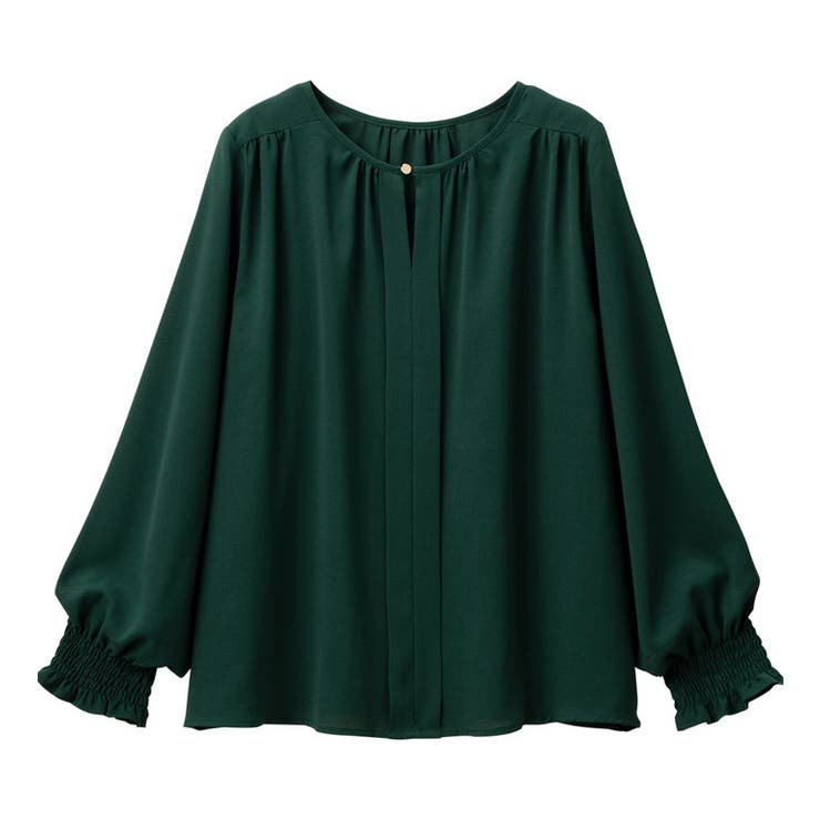 グリーン | 前後２ＷＡＹギャザーブラウス | alotta