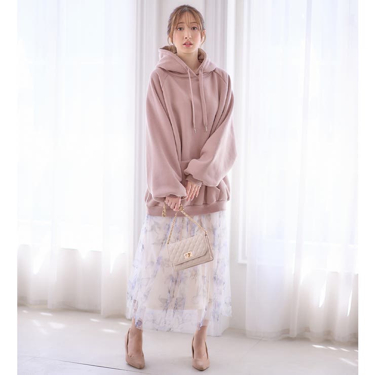 裏起毛パフ袖ゆったりパーカー       | alotta | 詳細画像8 