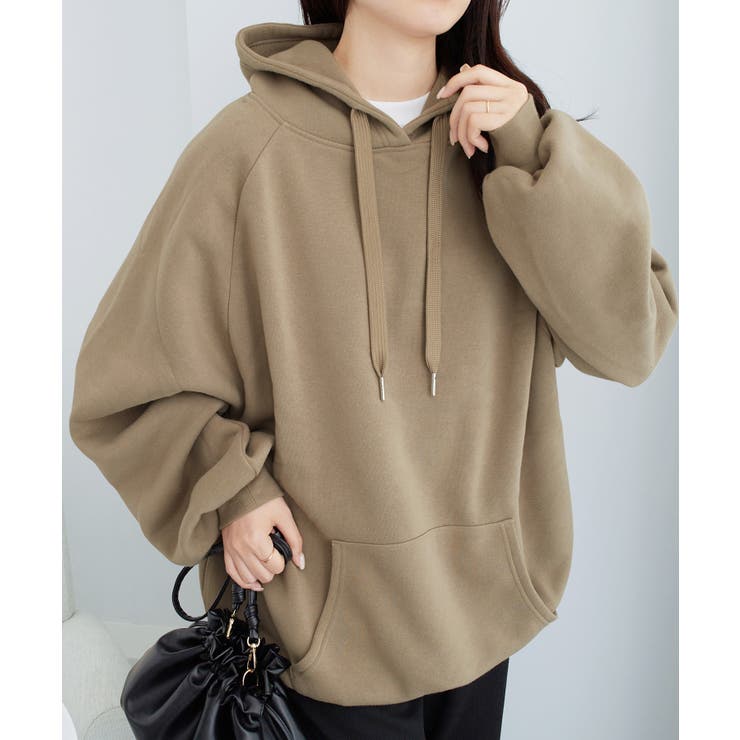 裏起毛パフ袖ゆったりパーカー       | alotta | 詳細画像17 