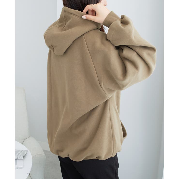 裏起毛パフ袖ゆったりパーカー       | alotta | 詳細画像19 