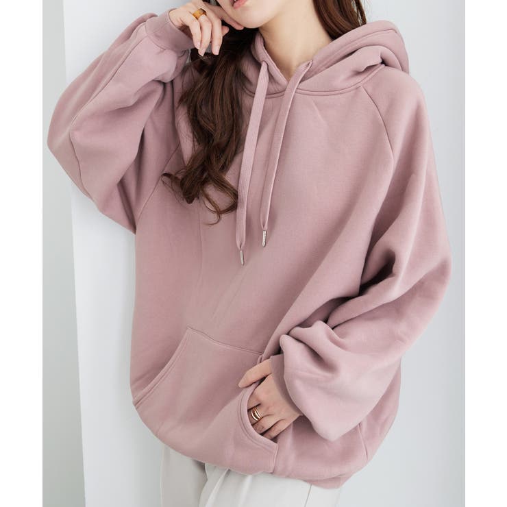 裏起毛パフ袖ゆったりパーカー       | alotta | 詳細画像4 