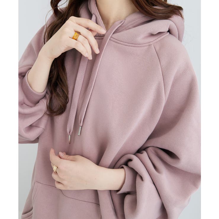 裏起毛パフ袖ゆったりパーカー       | alotta | 詳細画像5 