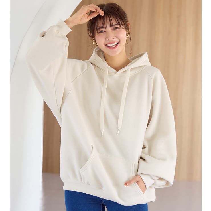 裏起毛パフ袖ゆったりパーカー       | alotta | 詳細画像23 