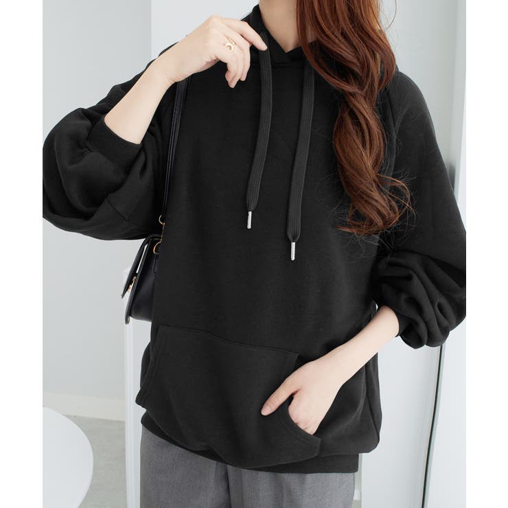 裏起毛パフ袖ゆったりパーカー       | alotta | 詳細画像28 