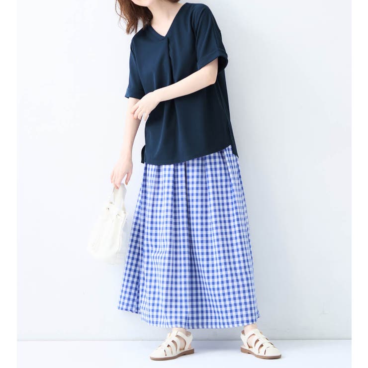 すっきりＶネックＴシャツブラウス | Viola e Viola | 詳細画像9 