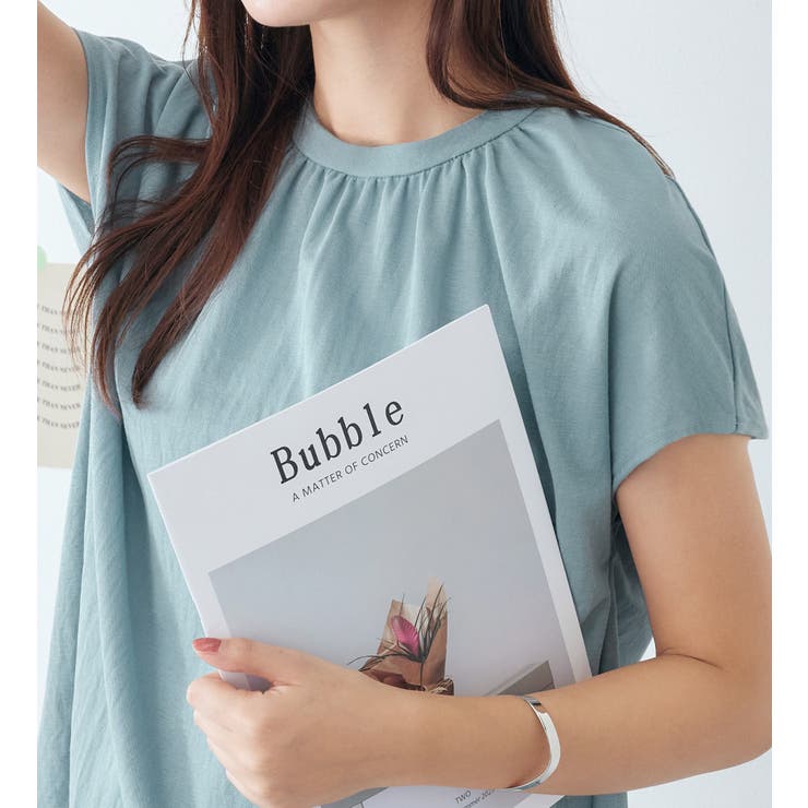 ギャザーデザインカットソーブラウス | alotta | 詳細画像6 