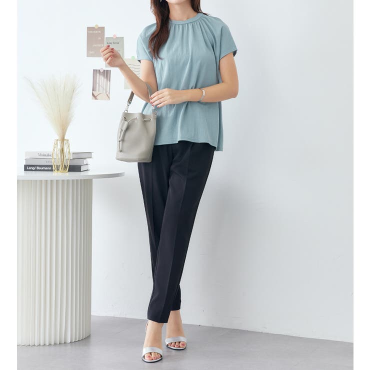 ギャザーデザインカットソーブラウス | alotta | 詳細画像5 