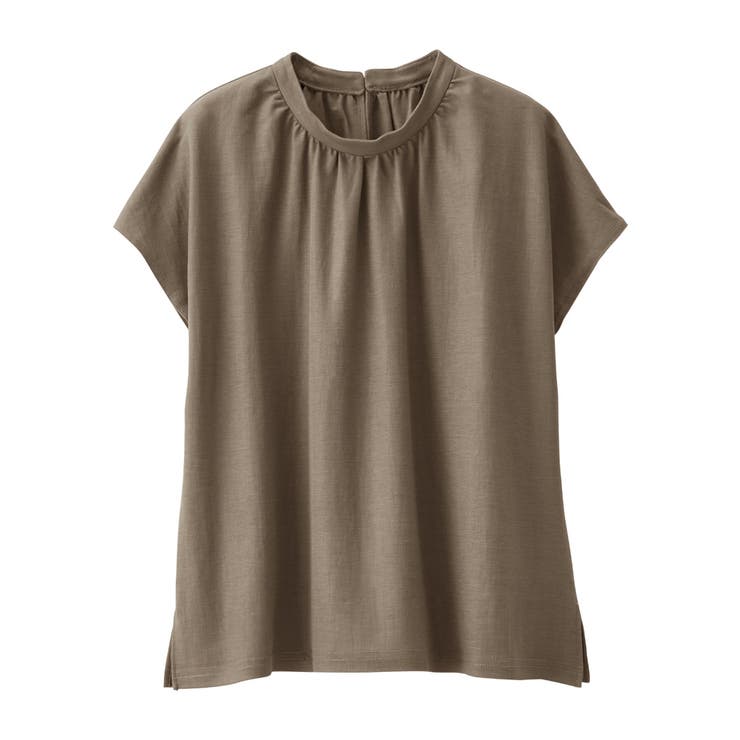 モカ | ギャザーデザインカットソーブラウス | alotta