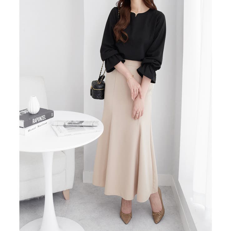 キャンディースリーブハートネックブラウス | alotta | 詳細画像4 