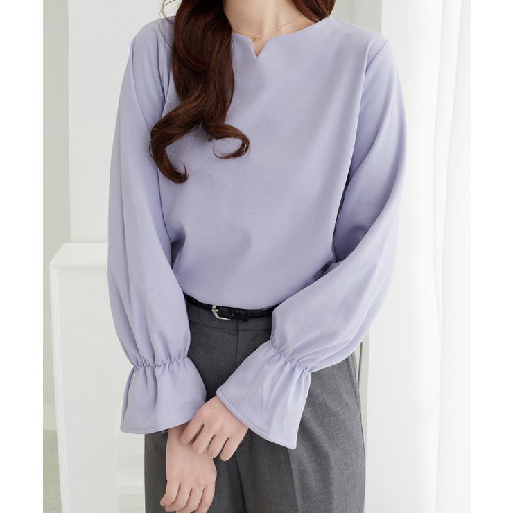 キャンディースリーブハートネックブラウス | alotta | 詳細画像20 