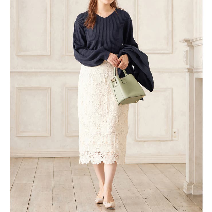 カシミヤタッチボリューム袖ニット | alotta | 詳細画像16 