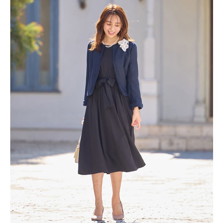 洗える！ロングワンピセレモニースーツ[品番：ATTW0007502