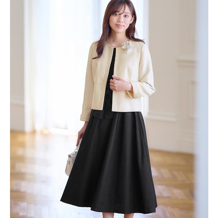 洗える！ロングワンピセレモニースーツ[品番：ATTW0007502