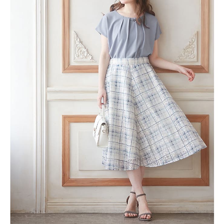 メタルパーツ付タックブラウス | alotta | 詳細画像10 