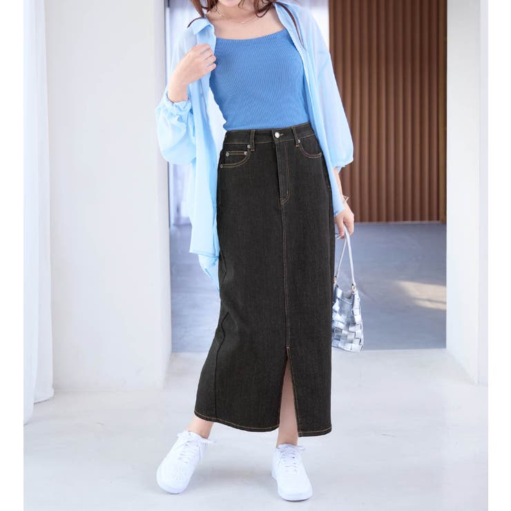 きれいめストレッチカラータイトスカート | alotta | 詳細画像14 