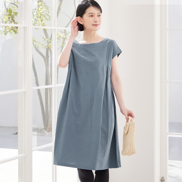 綿１００％タック使いワンピース（ショート | Viola e Viola | 詳細画像1 