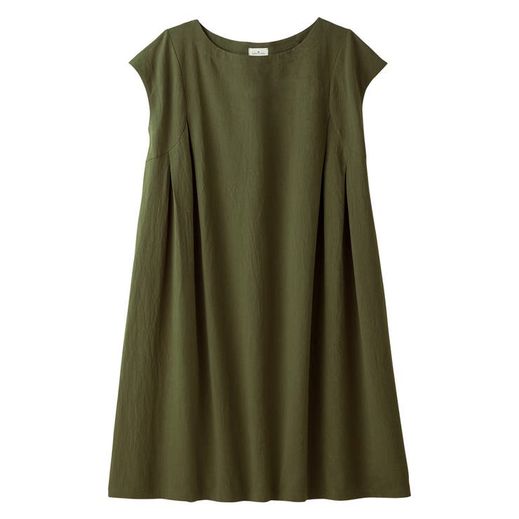 カーキ | 綿１００％タック使いワンピース（ショート | Viola e Viola