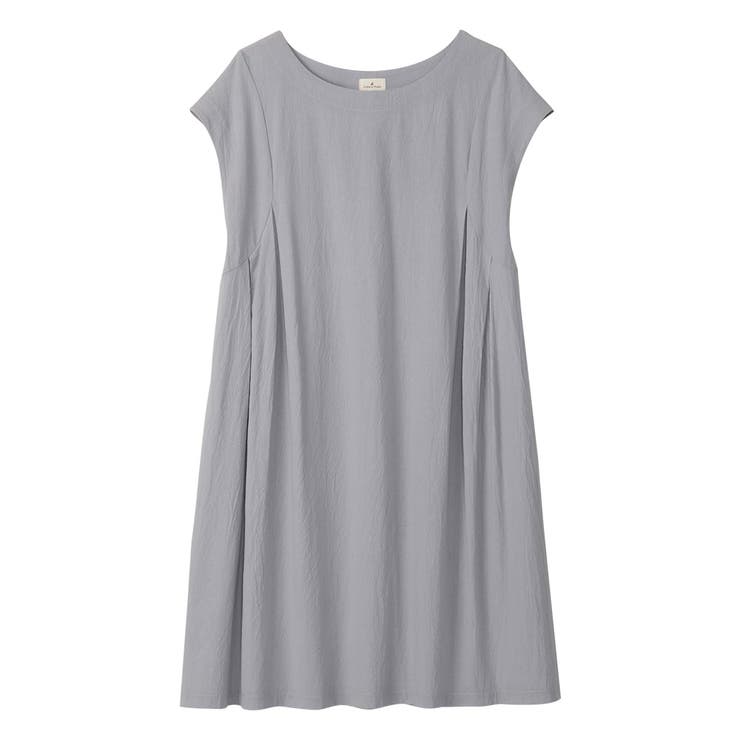 ライトグレー | 綿１００％タック使いワンピース（ショート | Viola e Viola