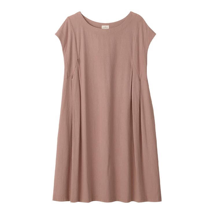 ピンク | 綿１００％タック使いワンピース（ショート | Viola e Viola