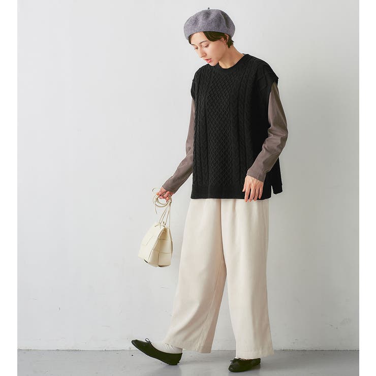 ケーブル柄ニットベスト | Viola e Viola | 詳細画像27 