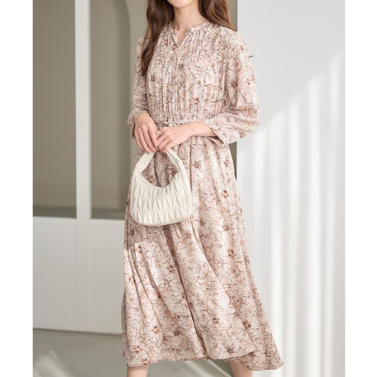 柄アソートギャザーデザインワンピース   | alotta | 詳細画像14 