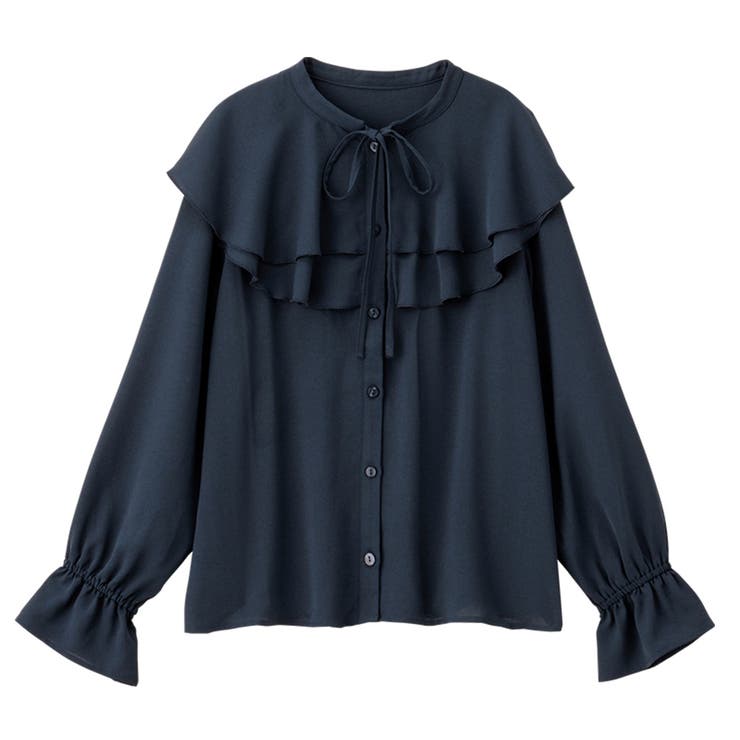 ラッフルカラーデザインブラウス      | alotta | 詳細画像8 