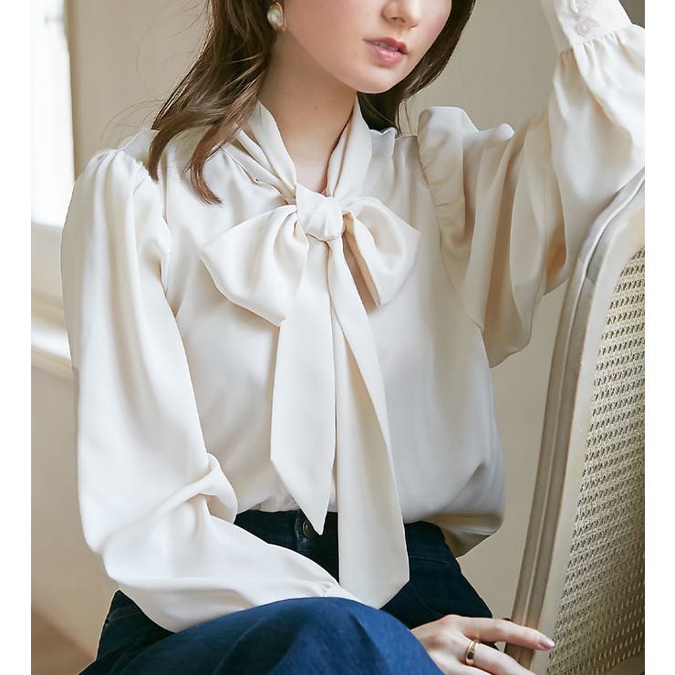 ボウタイデザインブラウス         | alotta | 詳細画像15 