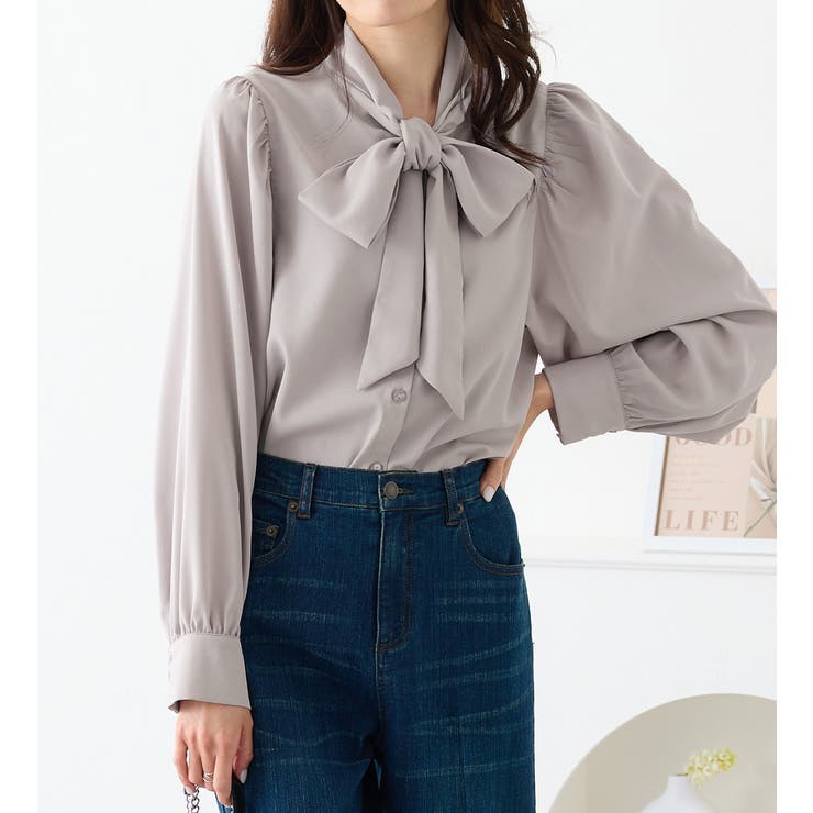 ボウタイデザインブラウス         | alotta | 詳細画像20 