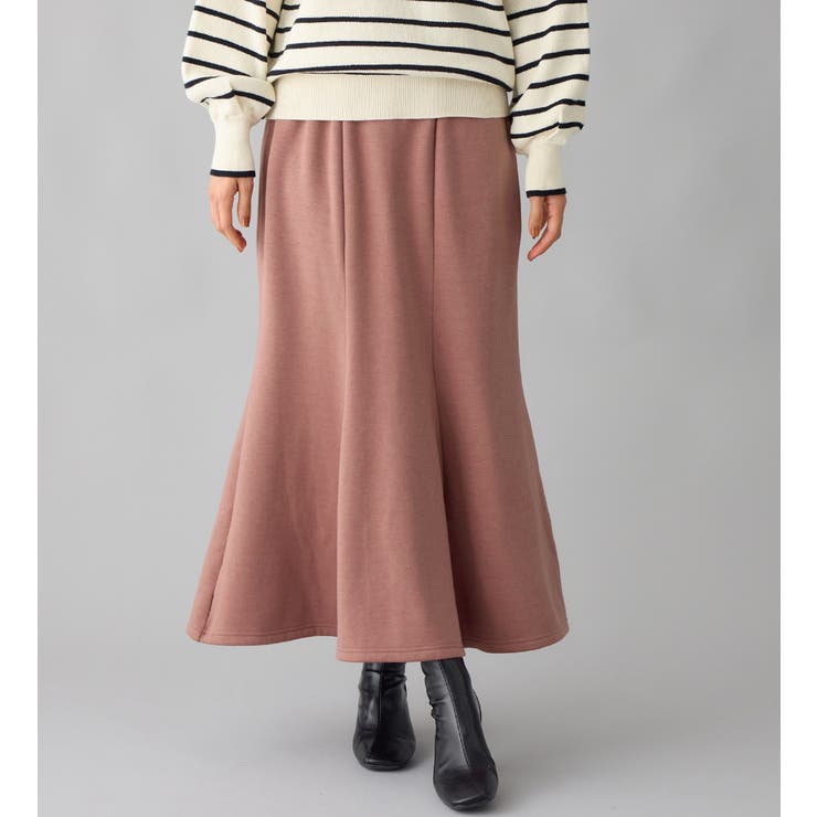 ピンク | 裏ファー切替マーメイドスカート      | alotta