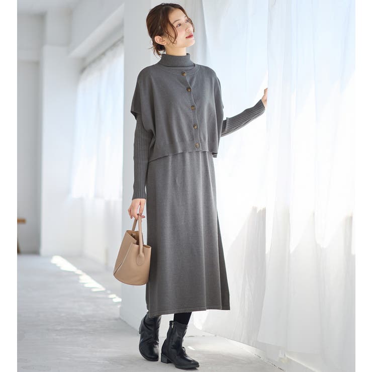 45rpm 45R グレー ニットワンピース 長袖 楽天市場】期間限定→1,996円ワンピース ニットワンピース レディース