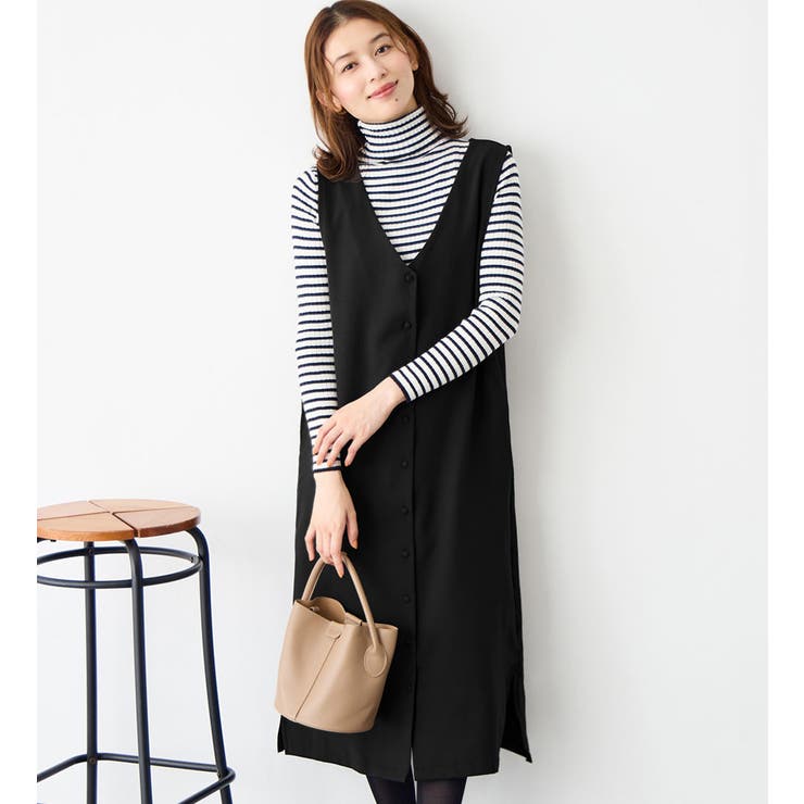 【新品タグ付】MACHATT vネックジャンパースカート ENFOLD - 新品タグ付 マチャットMACHATT Vネックジャンパー