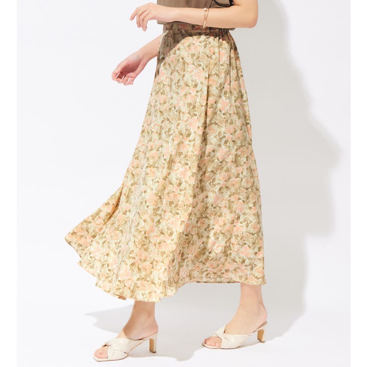 水彩柄フレアースカート | alotta | 詳細画像11 