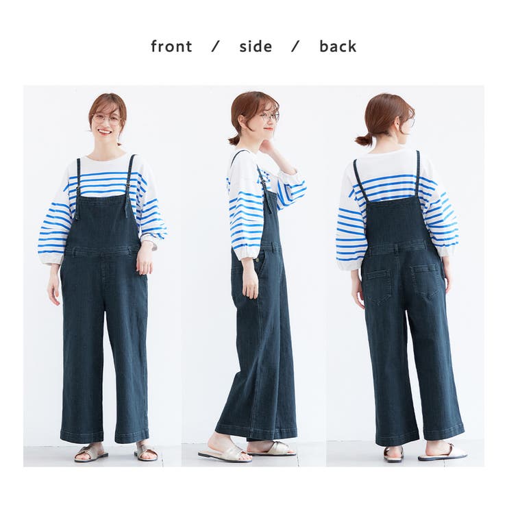 最新発見 ゆるワイドデニムサロペット[品番：ATTW0007235]｜Viola e Viola サロペット・オーバーオール・オールインワン
